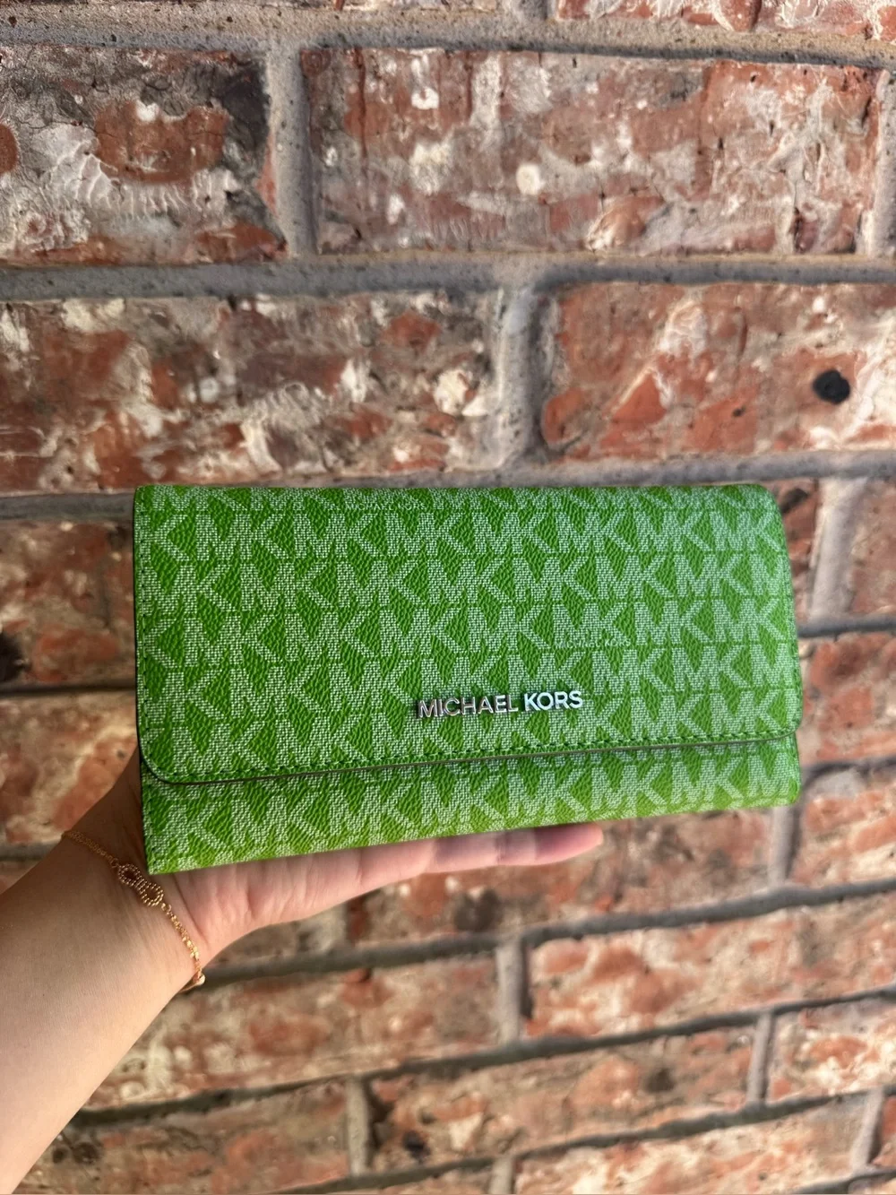 Michael Kors Green Signature Wallet
